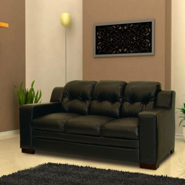 SOFÁ 3 LUGARES PRETO